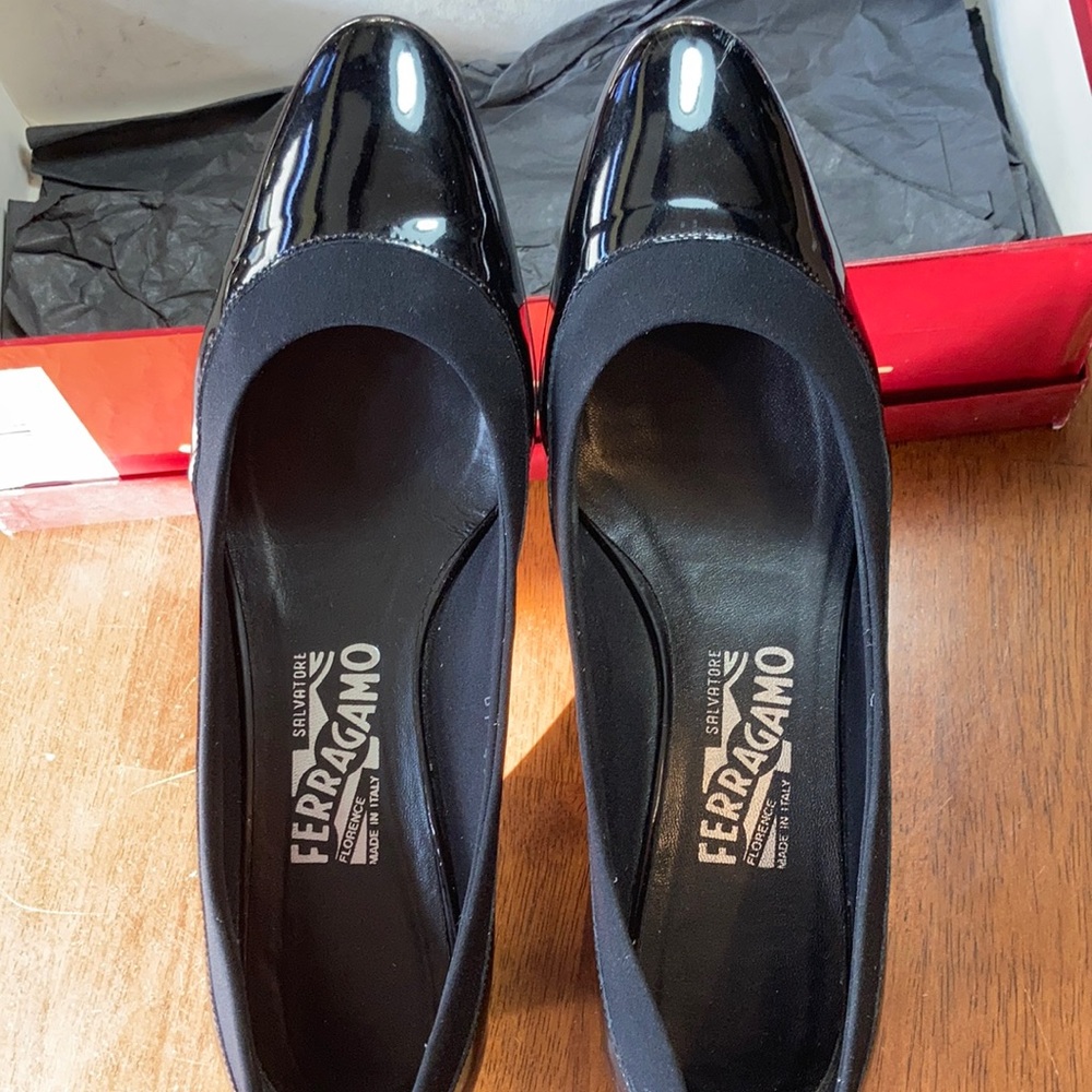 Salvatore Ferragamo Black patent leather
